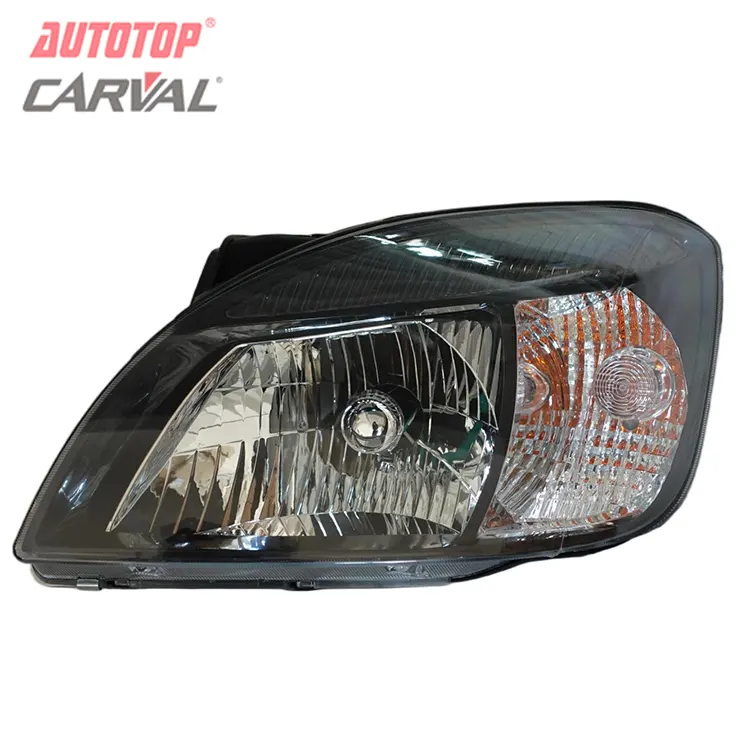 I-Kia Rio 2005 Black Housing 6-Hole Headlight Assembly